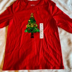Red and Green Long Sleeve Tees Christmas Edition